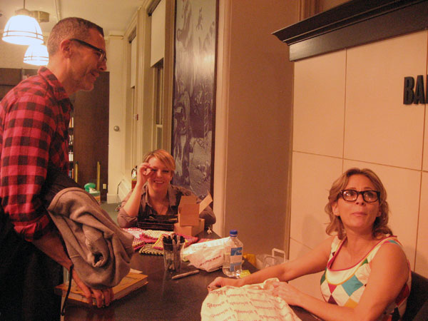 Last nite my friend Betsy and I went to Barnes Noble where Amy Sedaris was 