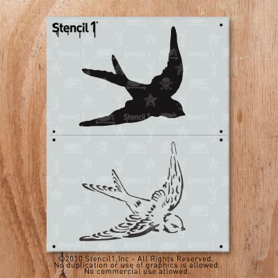 swallow stencil