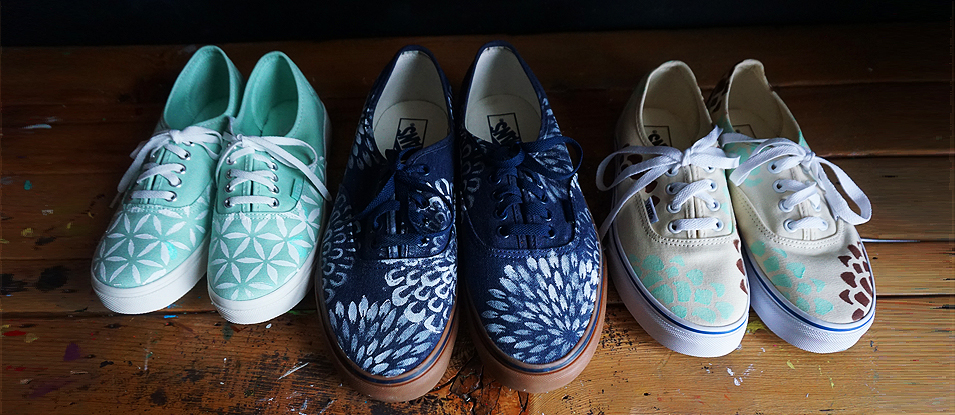 painted stenciled vans