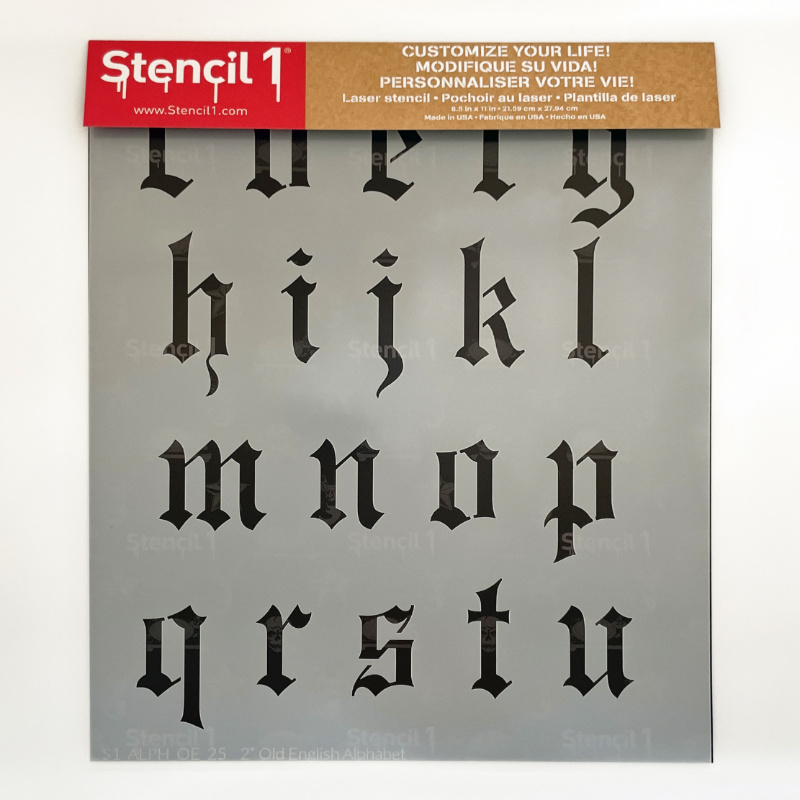 1/2 inch Military Letter and Number Stencil Set | 10 mil | Paint Stencils  for Labels and Wall Signs