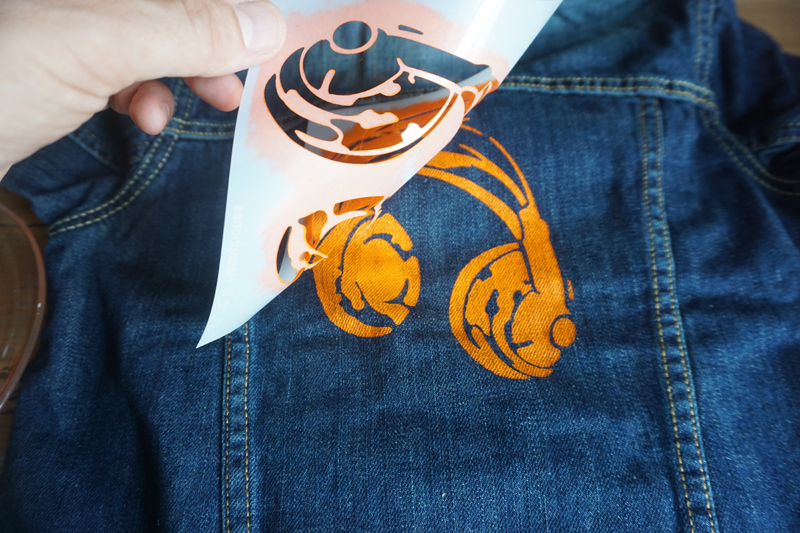 DIY Kids BackToSchool Denim Jackets Stencil 1