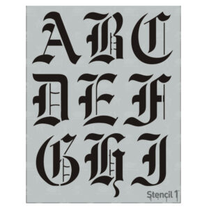 Old English Font Letter Stencils - Image 20