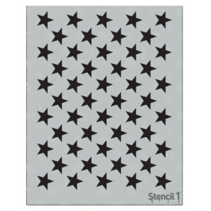 50 Stars Stencil (8.5" x 11")