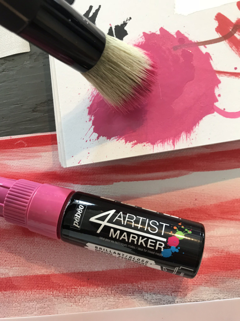 Photo of an WIP painting during the 2018 IHSAE event