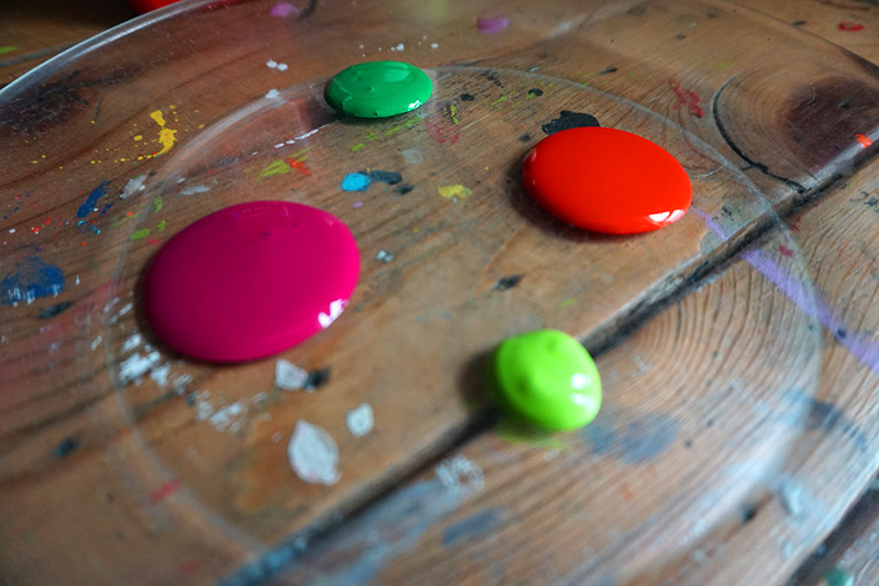 Some of the colors we used on our Mother's Day project