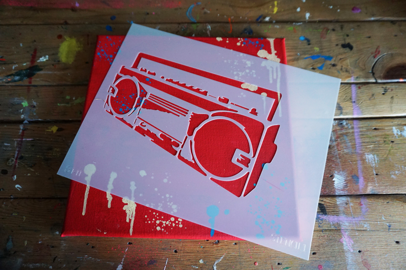 DIY Stencil Graffiti Art For The Home Stencil 1