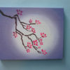 cherry blossom stencil painting