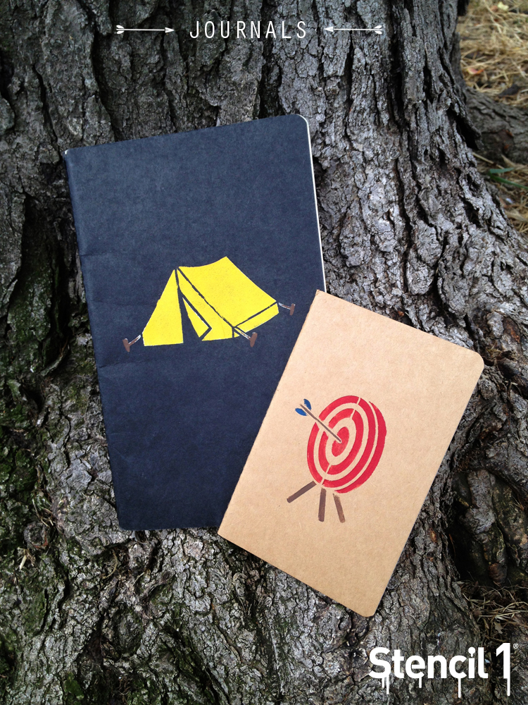 camp stencil stenciled