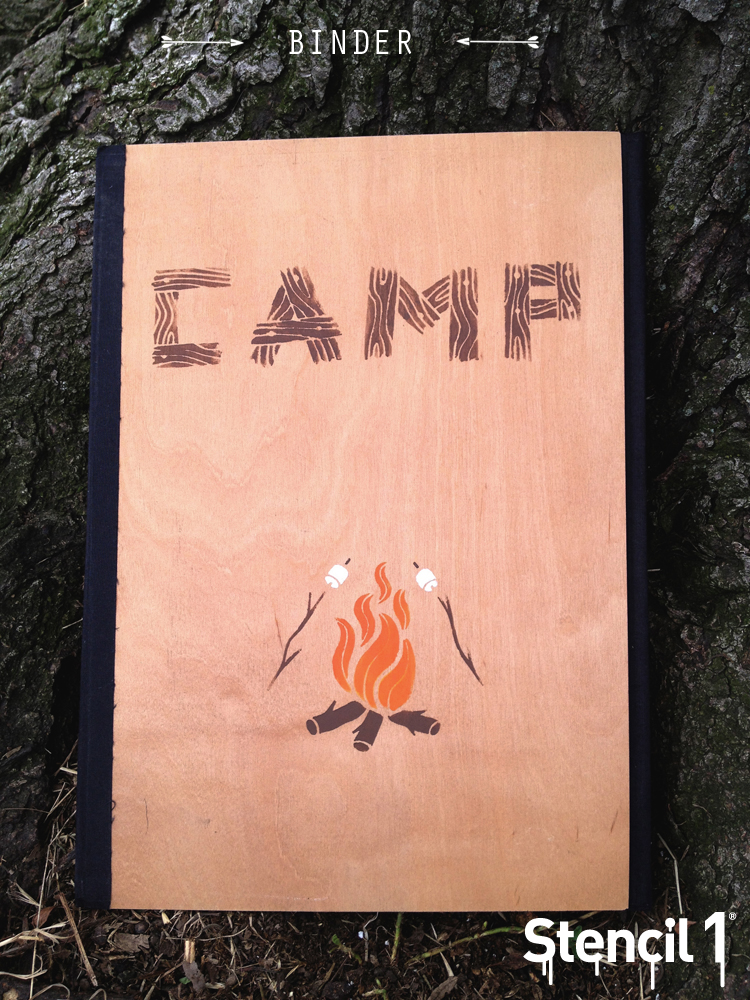 camp stencil stenciled