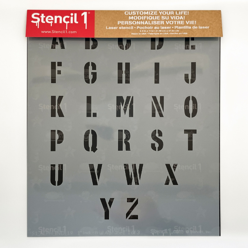 Industrial Font Letters Numbers Stencils - Image 9