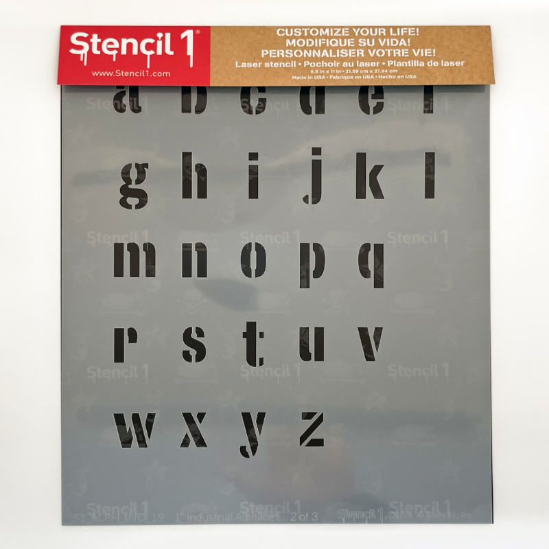 Industrial Font Letters Numbers Stencils - Image 10