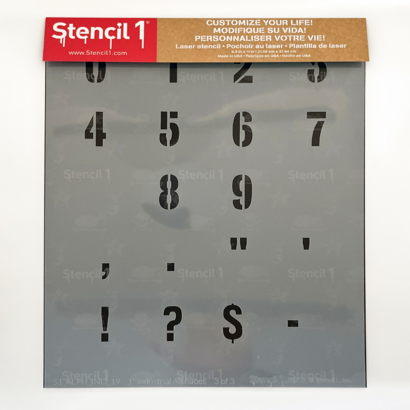 Industrial Font Letters Numbers Stencils - Image 11