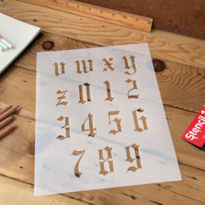 Old English Font Letter Stencils - Image 19