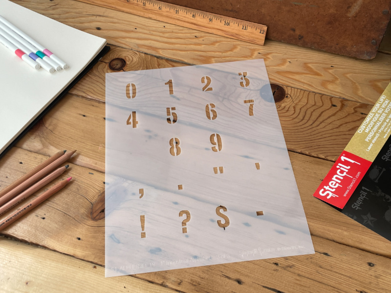 Industrial Font Letters Numbers Stencils - Image 22