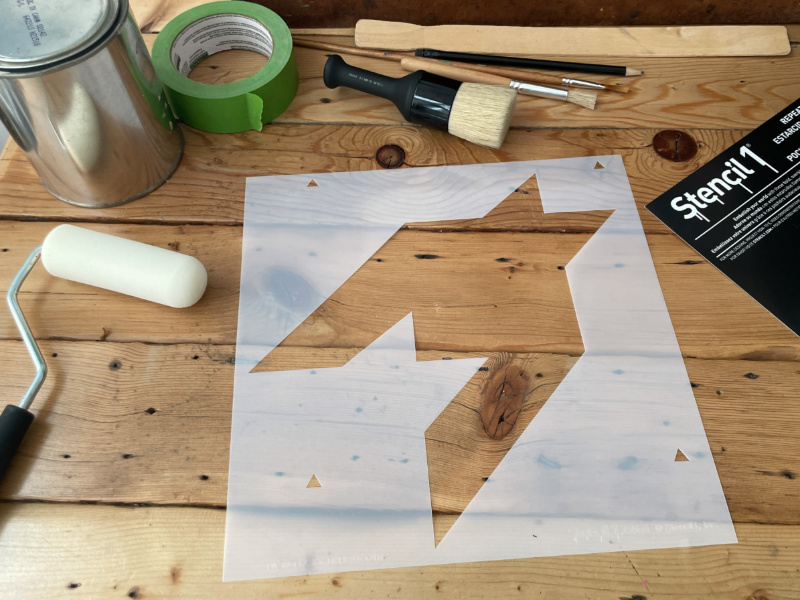 1 Large Houndstooth Repeat Pattern Wall Stencil (11"x11") - Image 4