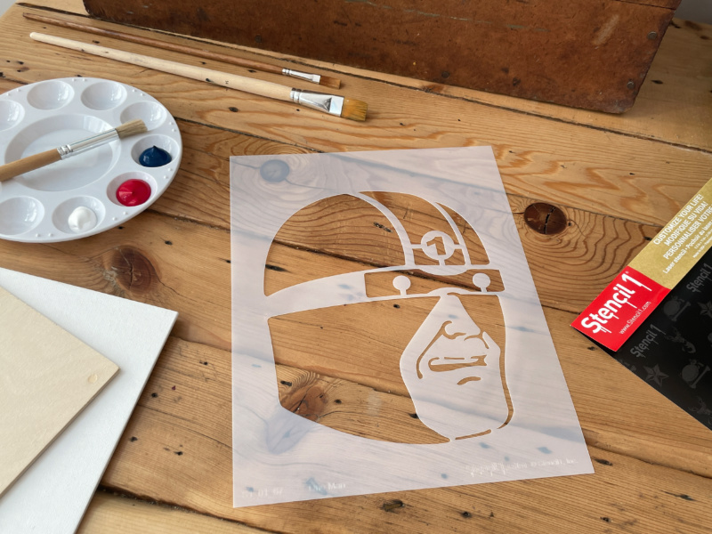 1Man Stencil (8.5"x11") - Image 2