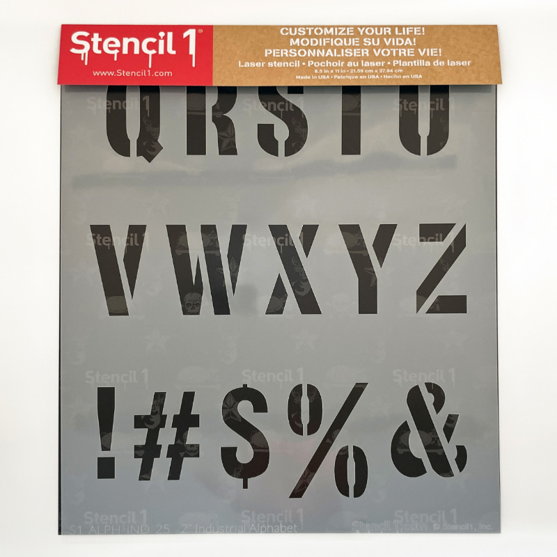 Industrial Font Letters Numbers Stencils - Image 13