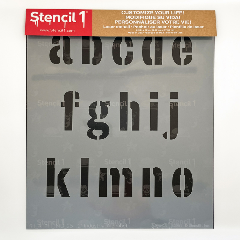 Industrial Font Letters Numbers Stencils - Image 14