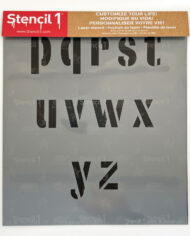 Industial Lettering Industrial Font Stencil | Stencil 1