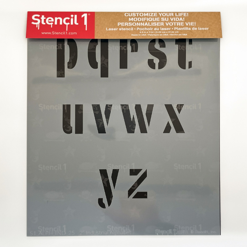 Industrial Font Letters Numbers Stencils - Image 15