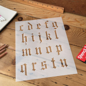 Old English Font Letter Stencils - Image 18