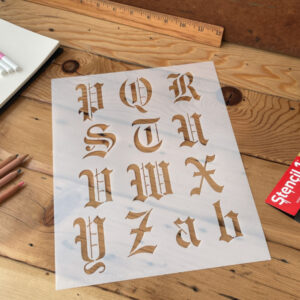 Old English Font Letter Stencils - Image 17