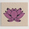 lotus 2 layer stencil stenciled canvas