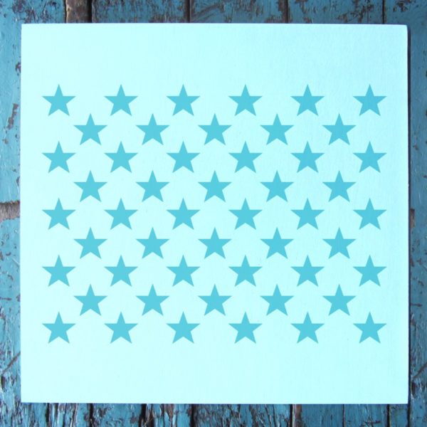 50 Stars Stencil – Small (5.75″ x 6″) | Stencil 1