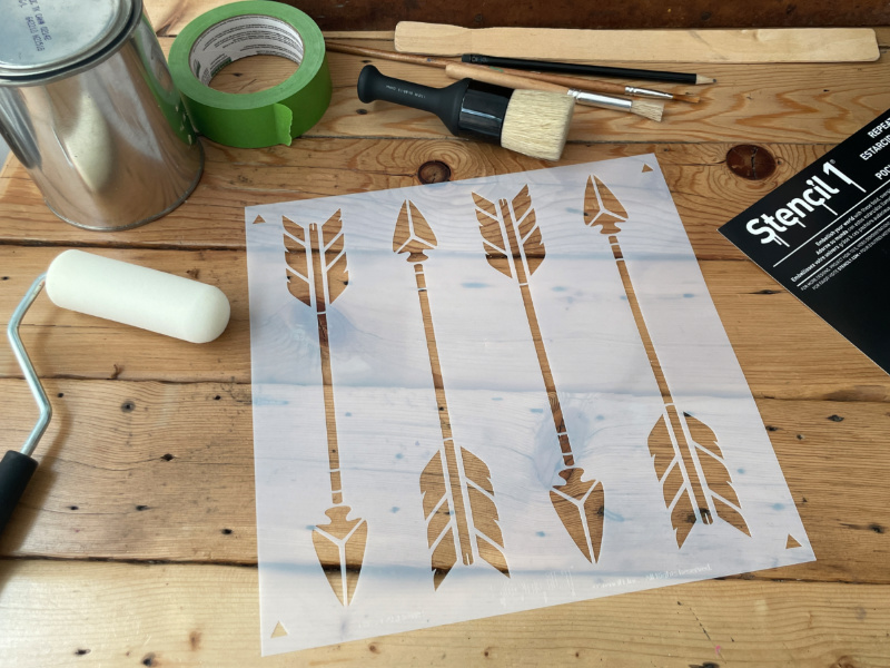 Arrows Stencil - Small (5.75"x6") - Image 2