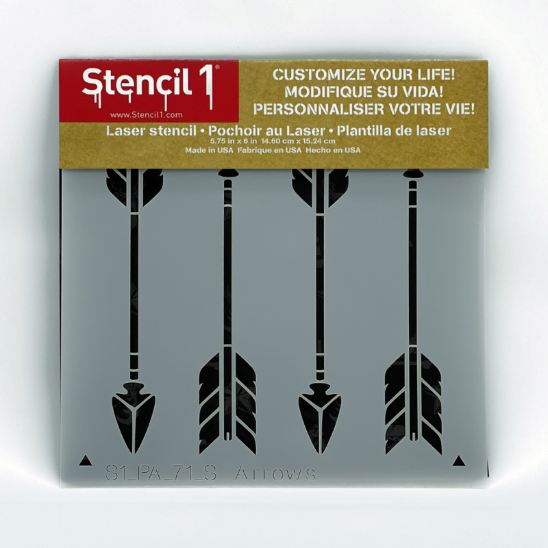 Arrows Stencil - Small (5.75"x6") - Image 6