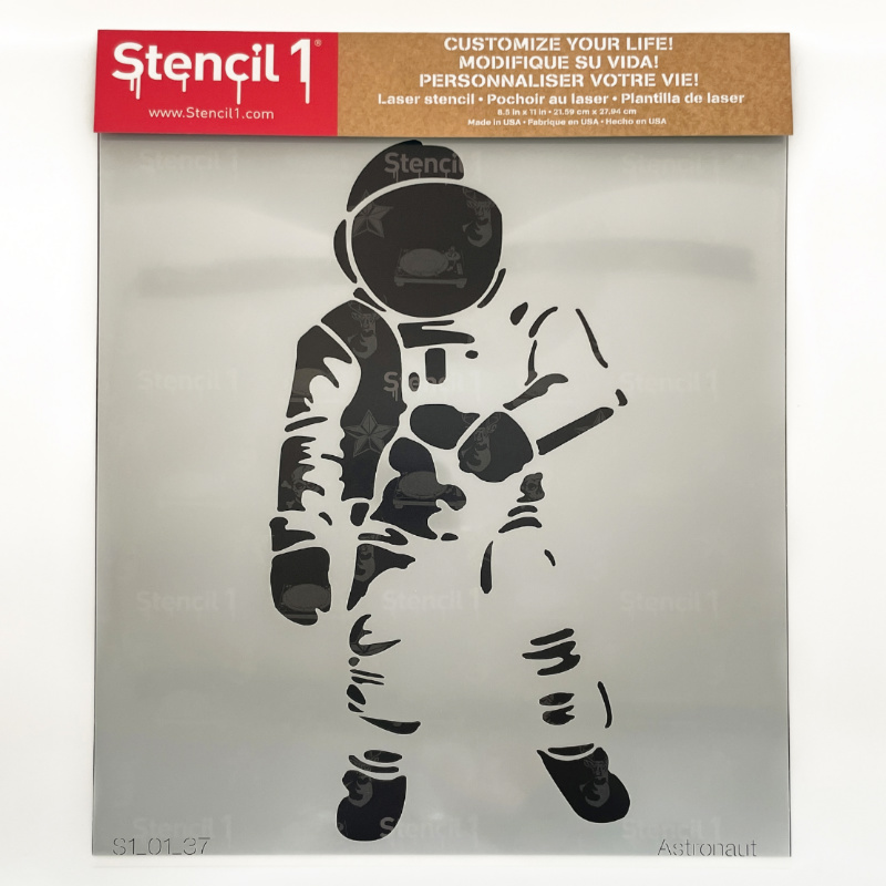 Astronaut Stencil (8.5"x11") - Image 3
