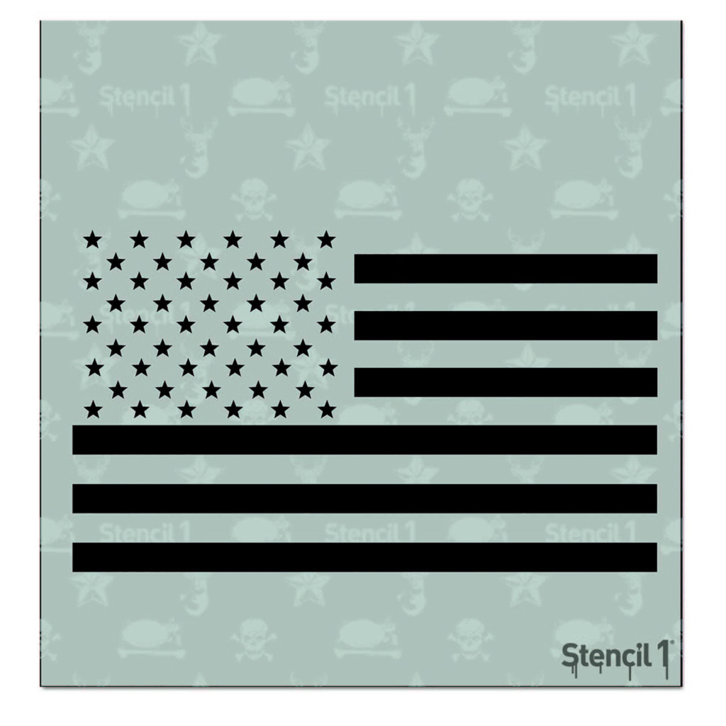 Flag Stencil – Small | Stencil 1