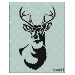 Antlered Deer Stencil (8.5"x11")