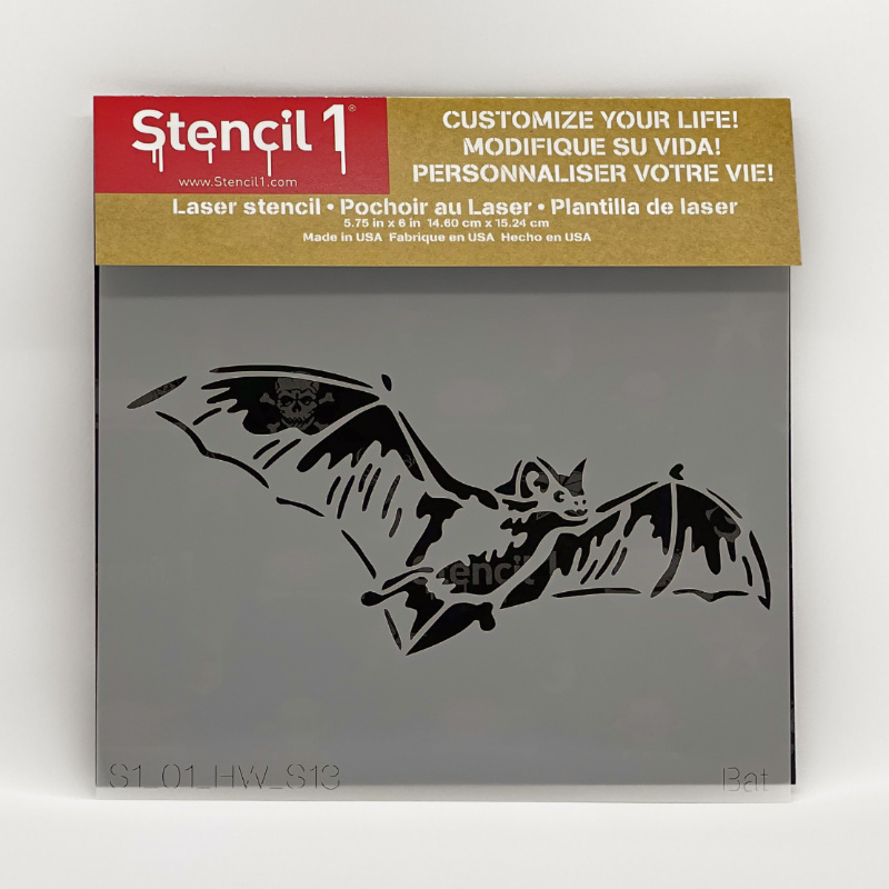 Bat Stencil - Small (5.75"x6") - Image 3