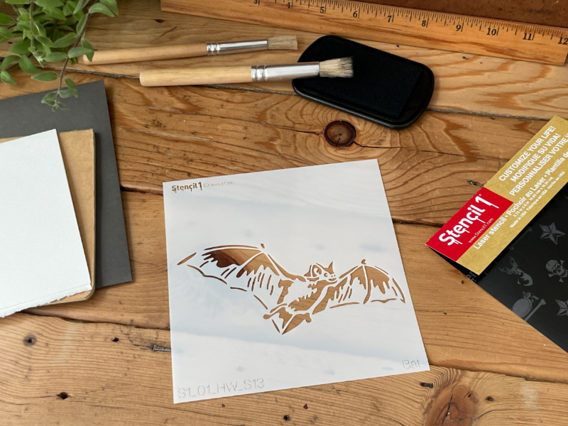 Bat Stencil - Small (5.75"x6") - Image 4