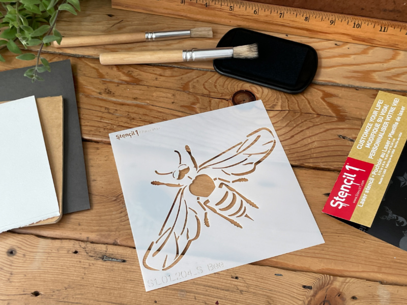 Bee Detail Stencil - Small - Image 3