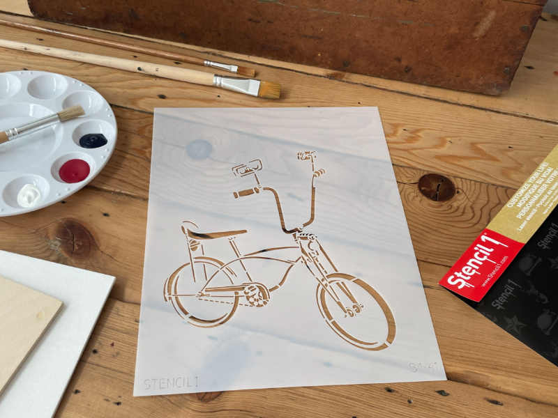 Bicycle Stencil (8.5"x11") - Image 4