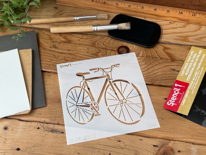 Fixed Gear Bike Stencil -Small (5.75"x6") - Image 4
