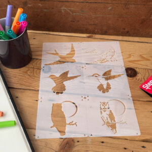 Birds Stencil 3-Ppack, Two-Layers - Image 4