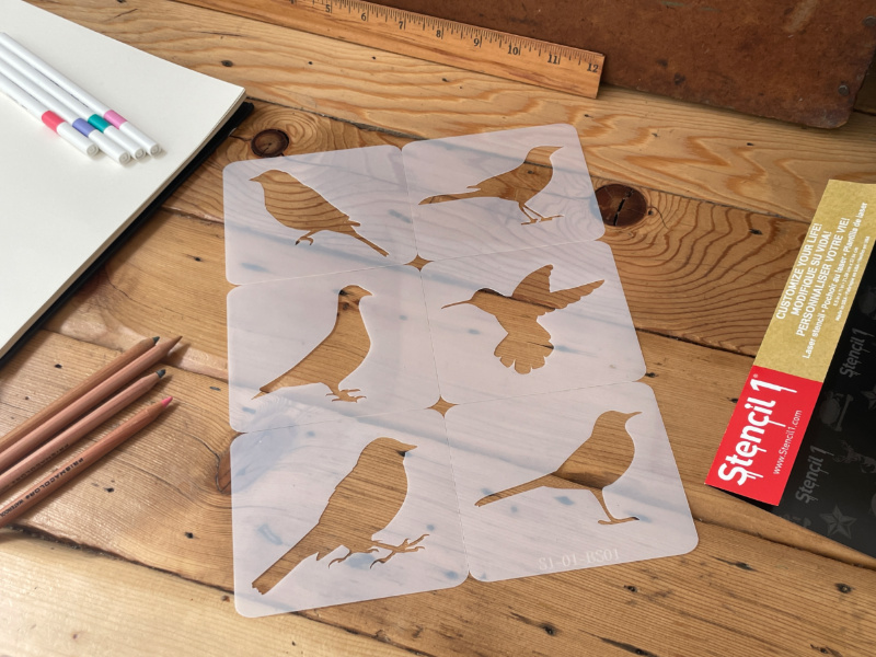 Bird Silhouettes Stencil 6-pack - Image 4