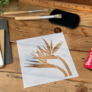 Bird of Paradise Stencil – Small (5.75″ x 6″) | Stencil 1