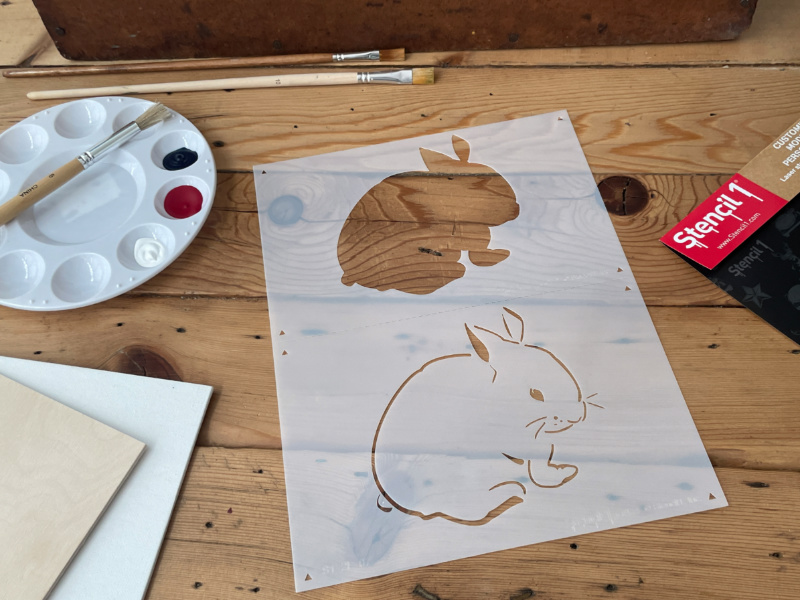 Bunny Stencil- Two Layers - Image 4