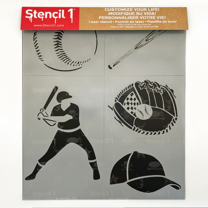 Baseball Stencil 4-pack - Image 3