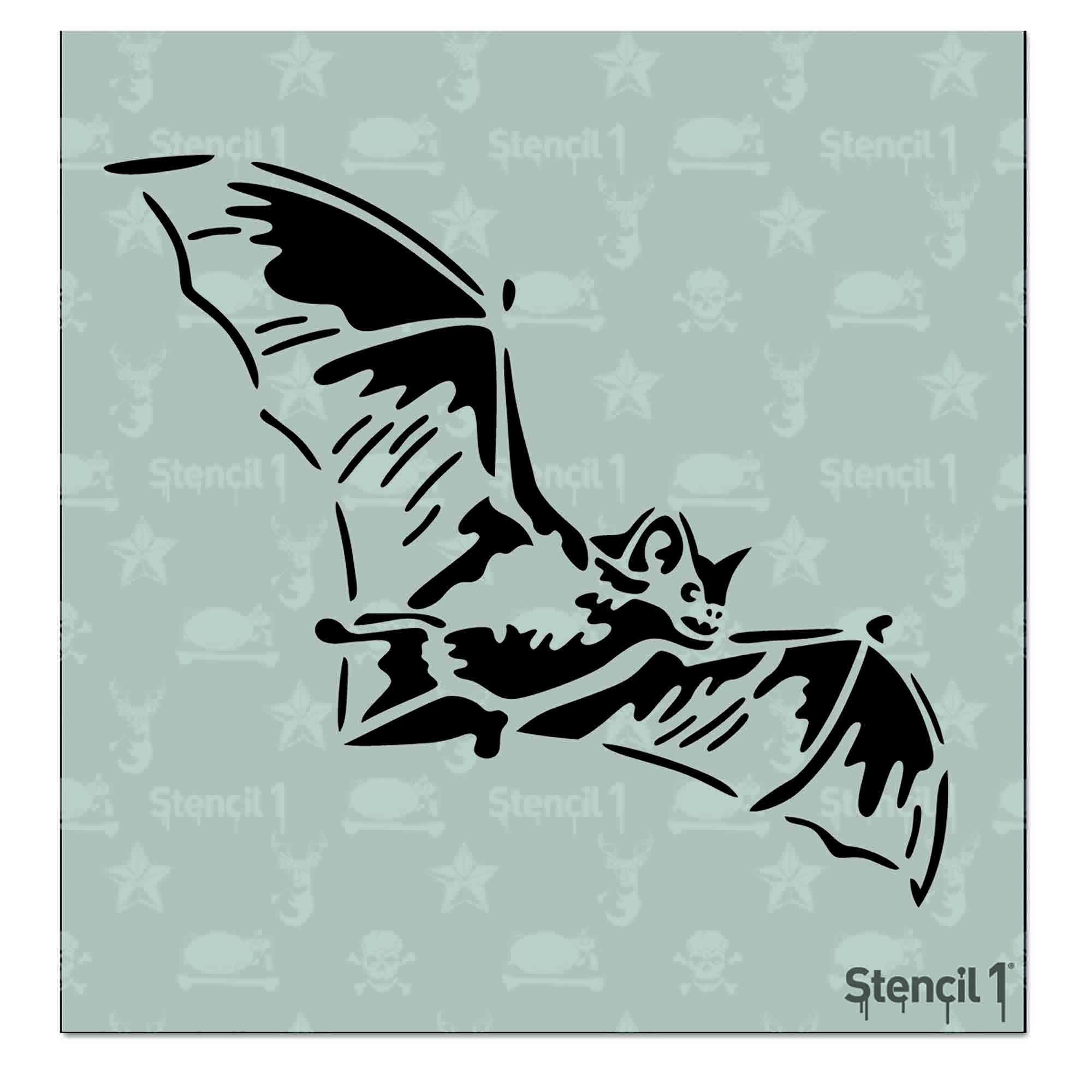 Bat Stencil - Small (5.75"x6")