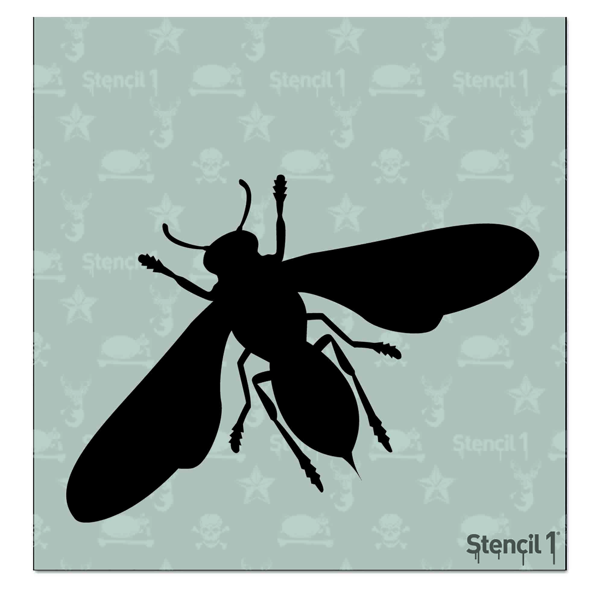 Bee Silhouette Stencil - Small (5.75"x6")