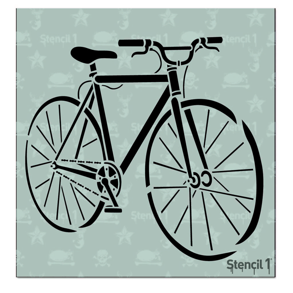 Fixed Gear Bike Stencil Small (5.75″x6″) Stencil 1