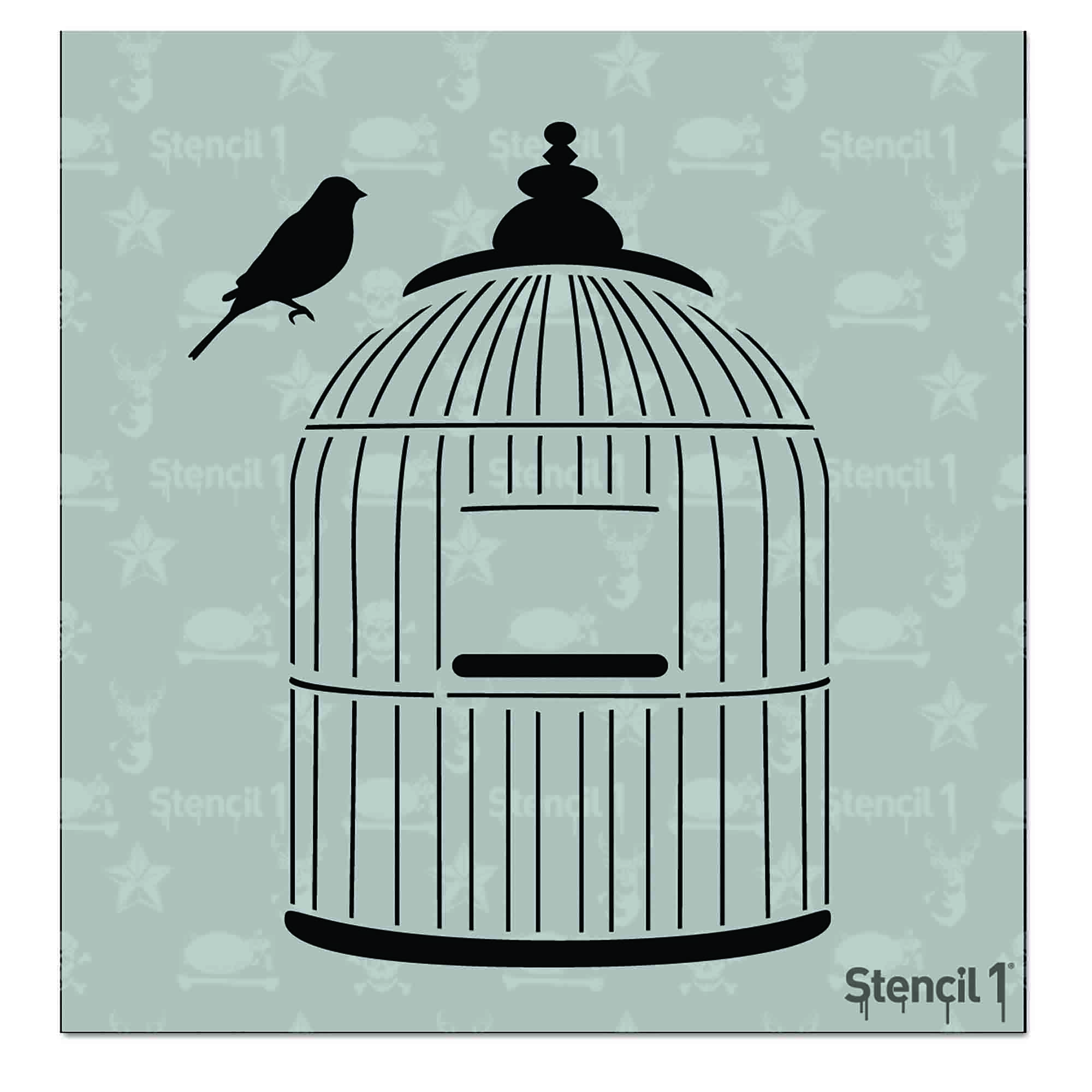 Birdcage Stencil -Small (5.75"x6")
