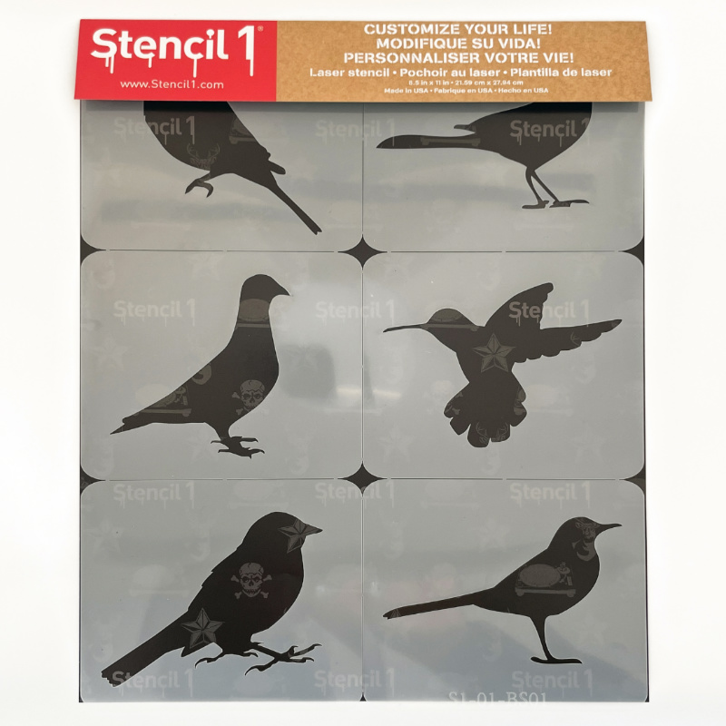 Bird Silhouettes Stencil 6-pack - Image 3