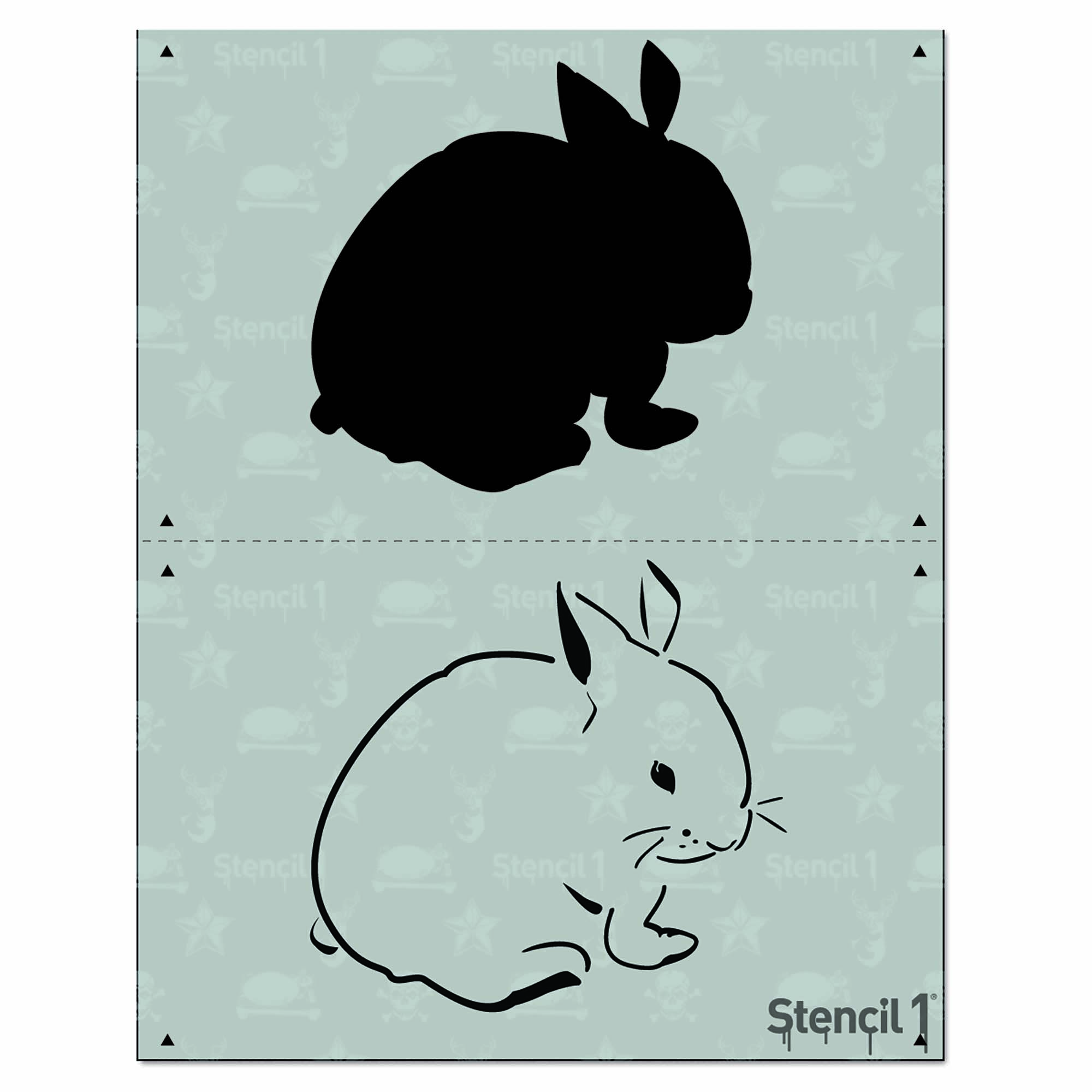 Bunny Stencil- Two Layers