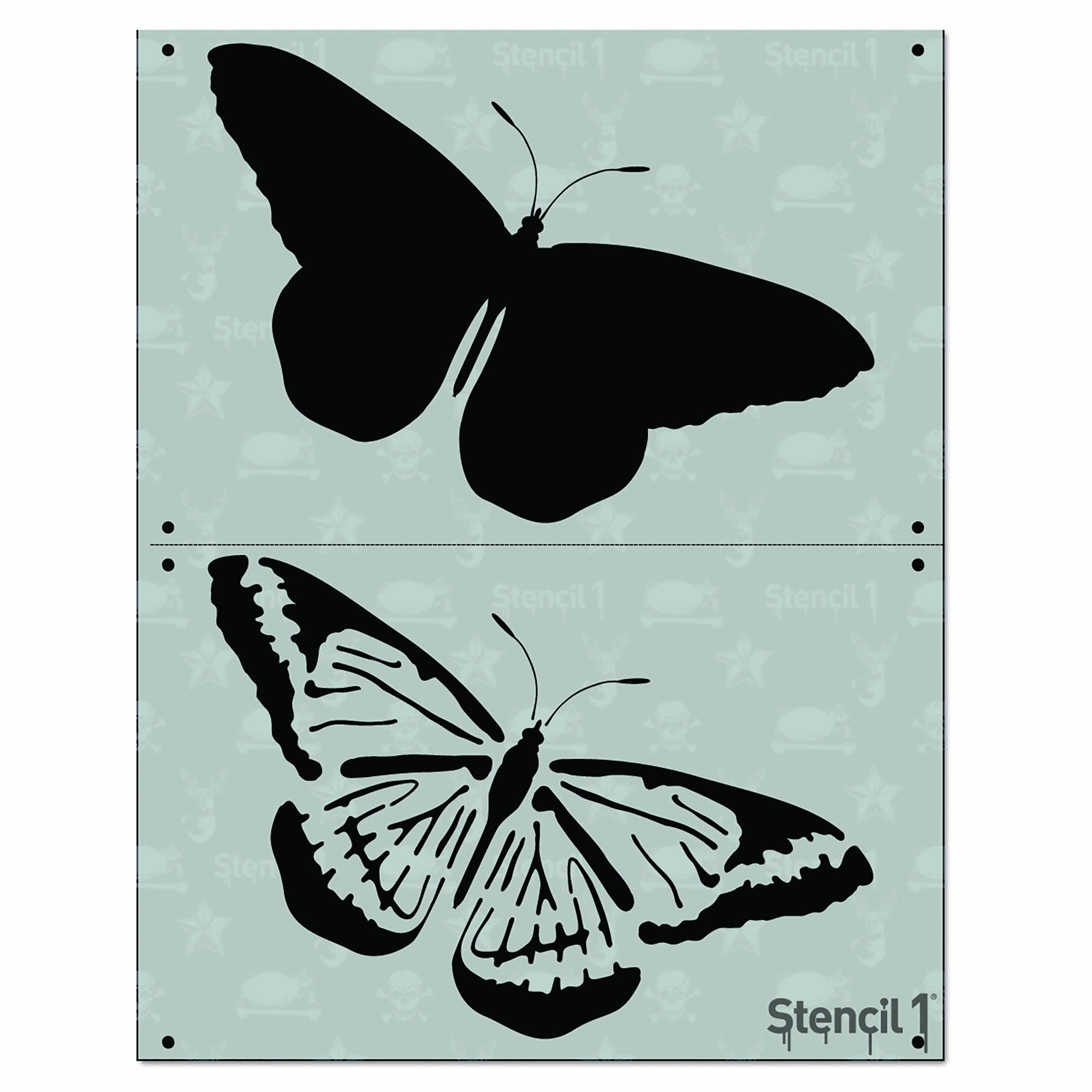 Butterfly Two Layer Stencil Stencil 1